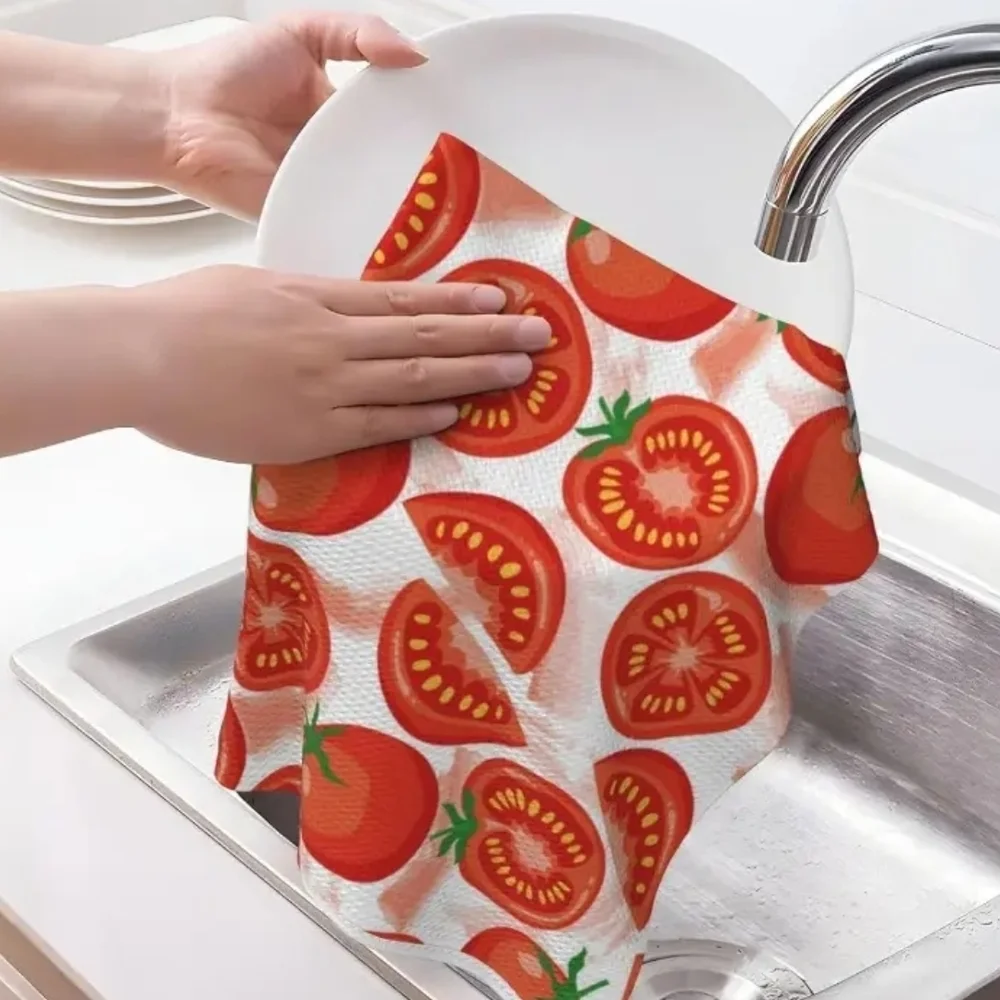 Tomato Print Kitchen Towel 26 x 18 Set of 2 Towels